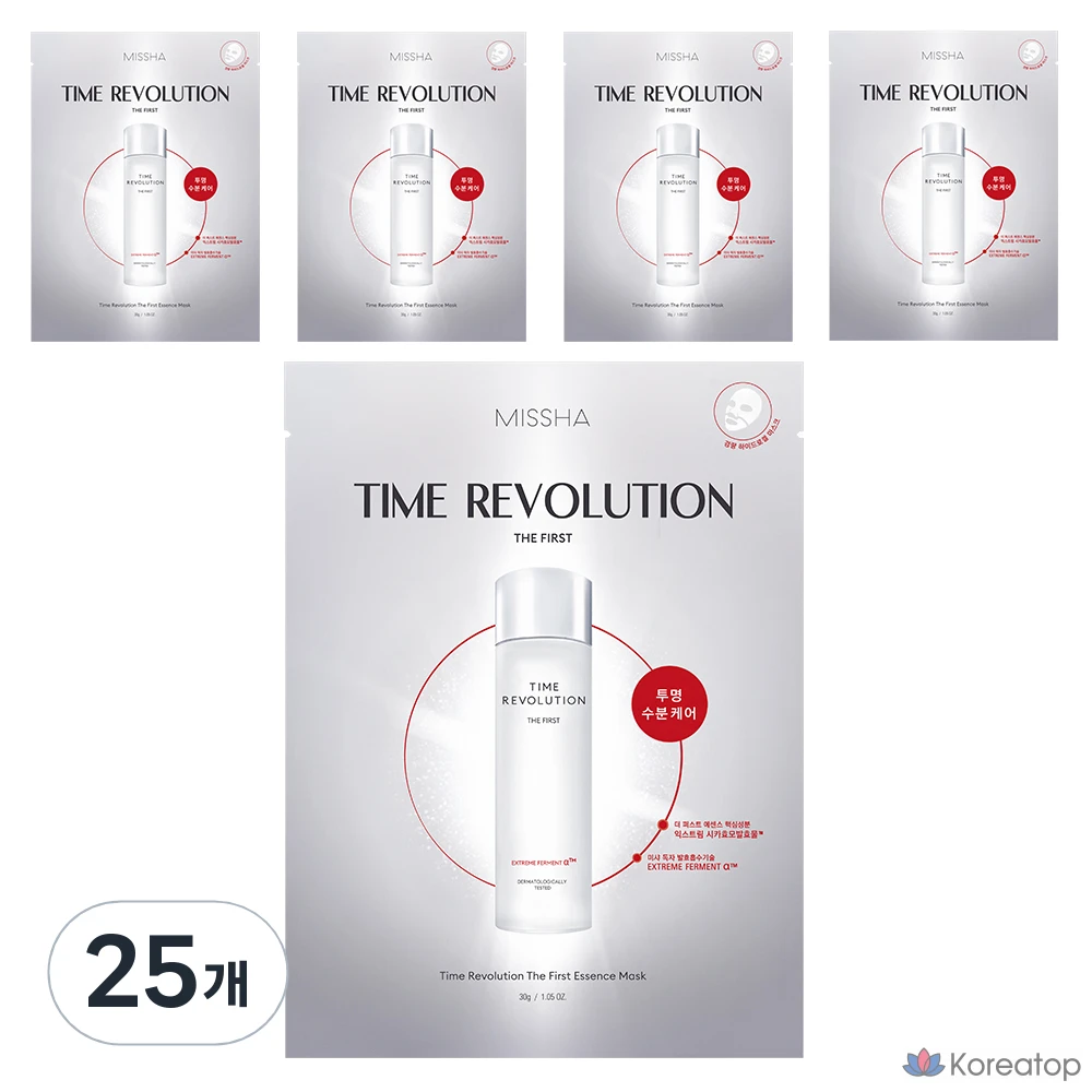 Маска-эссенция Missha Time Revolution The First Essence Mask Pack, 30 г, 1 упаковка, 25 штук.