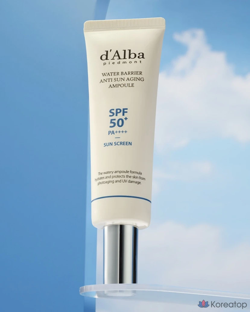 Набор из 2 ампул D'alba Water Barrier Anti-Sun Aging Ampoule 50 мл + сыворотка для умывания 3 мл., фото 2