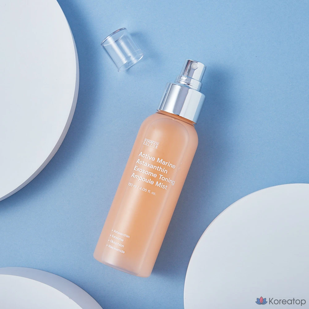Тонизирующая ампула-спрей с активным морским астаксантином и экзосомами, 120 мл, 1 шт.