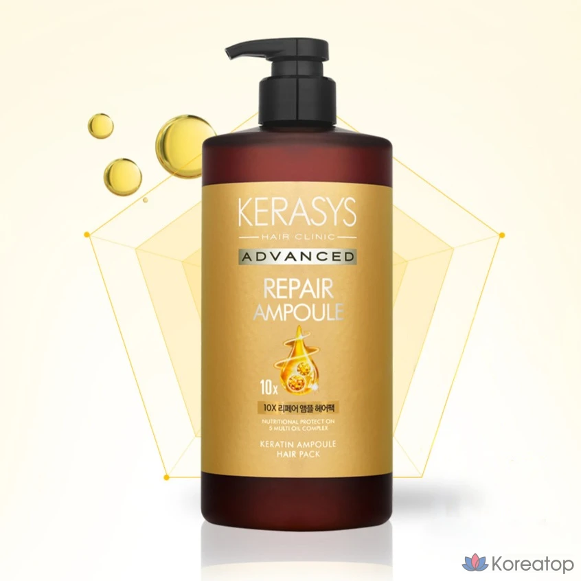 Набор для восстановления волос KeraSys Advanced 10X в ампулах, 1 л, 1 шт., фото 5