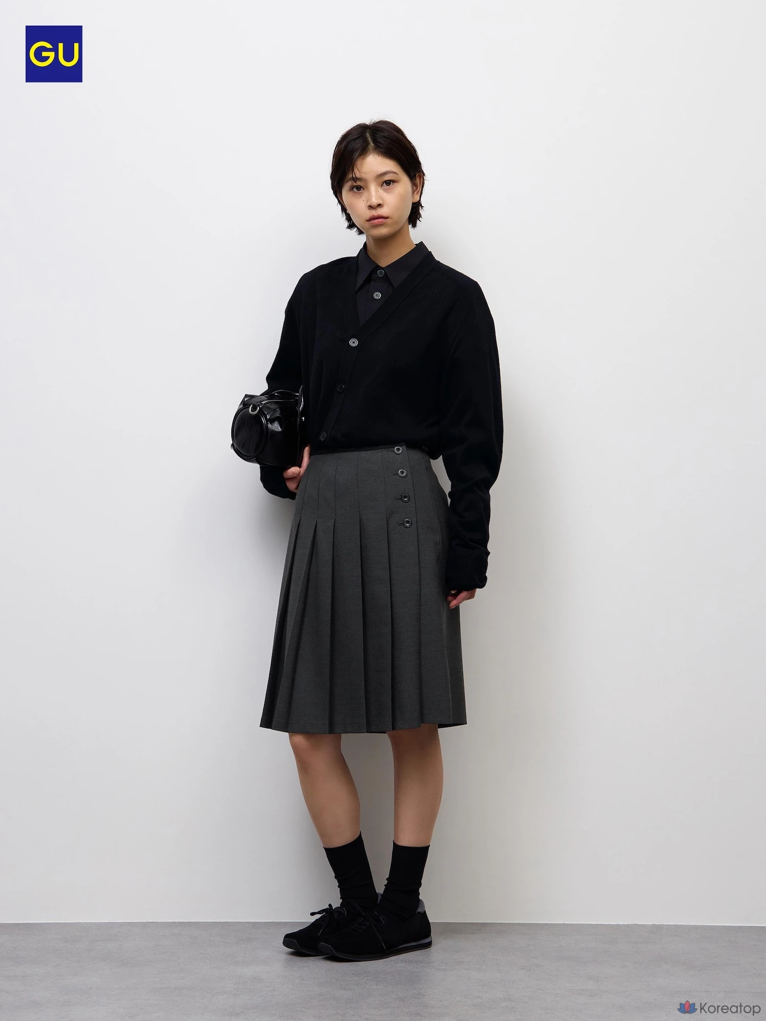 Юбка Uniqlo Side Button Pleated Skirt