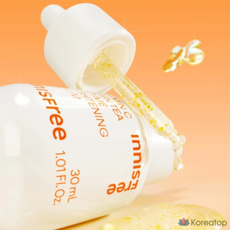 Набор Innisfree Vita C Green Tea Enzyme Blemish Toning Serum 30 мл + 15 мл + 2 подушечки, 1 шт.