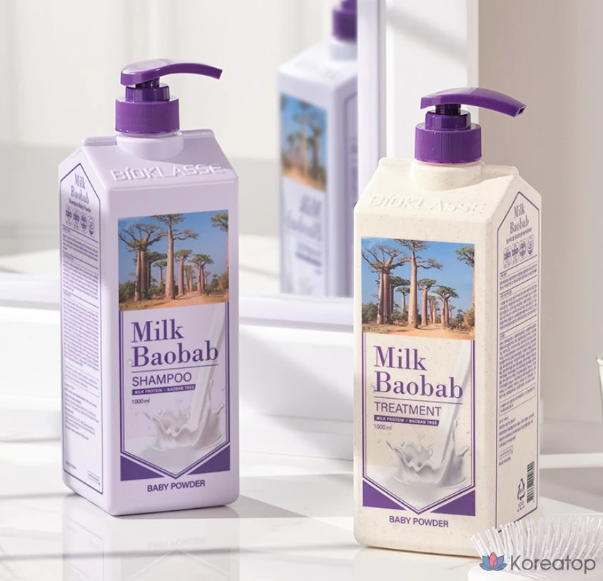 Шампунь Milk Baobab с ароматом детской присыпки, 1 л, 1 шт., фото 5