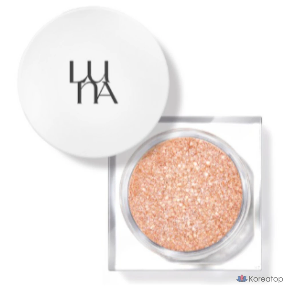 Luna Glitter Lighting Up Formula Pot, No. 3 Champagne (Champagne Gold Base), 1 шт.