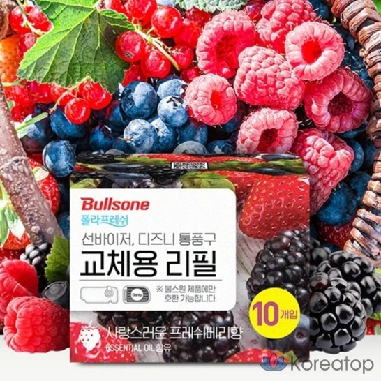 Ароматизатор для автомобиля Bullsone Polar Fresh Sun Visor Refill, аромат Fresh Berry, 10 шт., фото 2