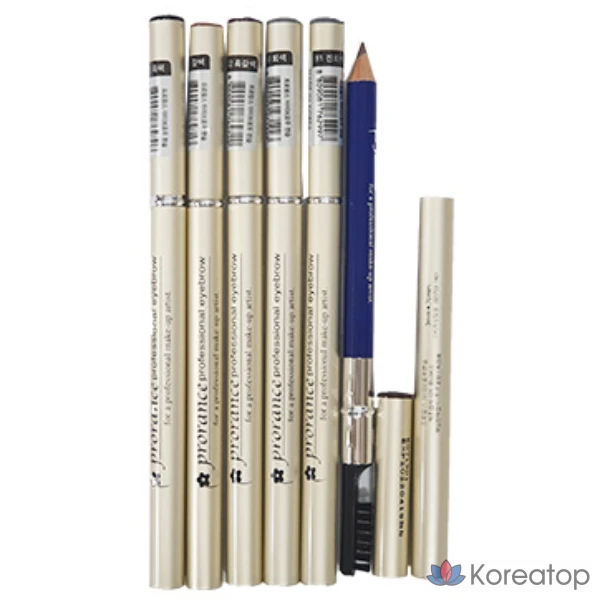 Деревянная кисточка для бровей Prorance, 1 шт., № 81, темно-серый.