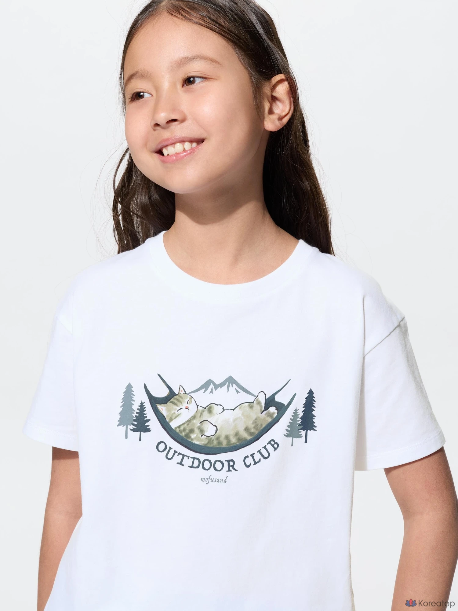 Футболка для девочек Uniqlo mofusand UT Graphic T-Shirt