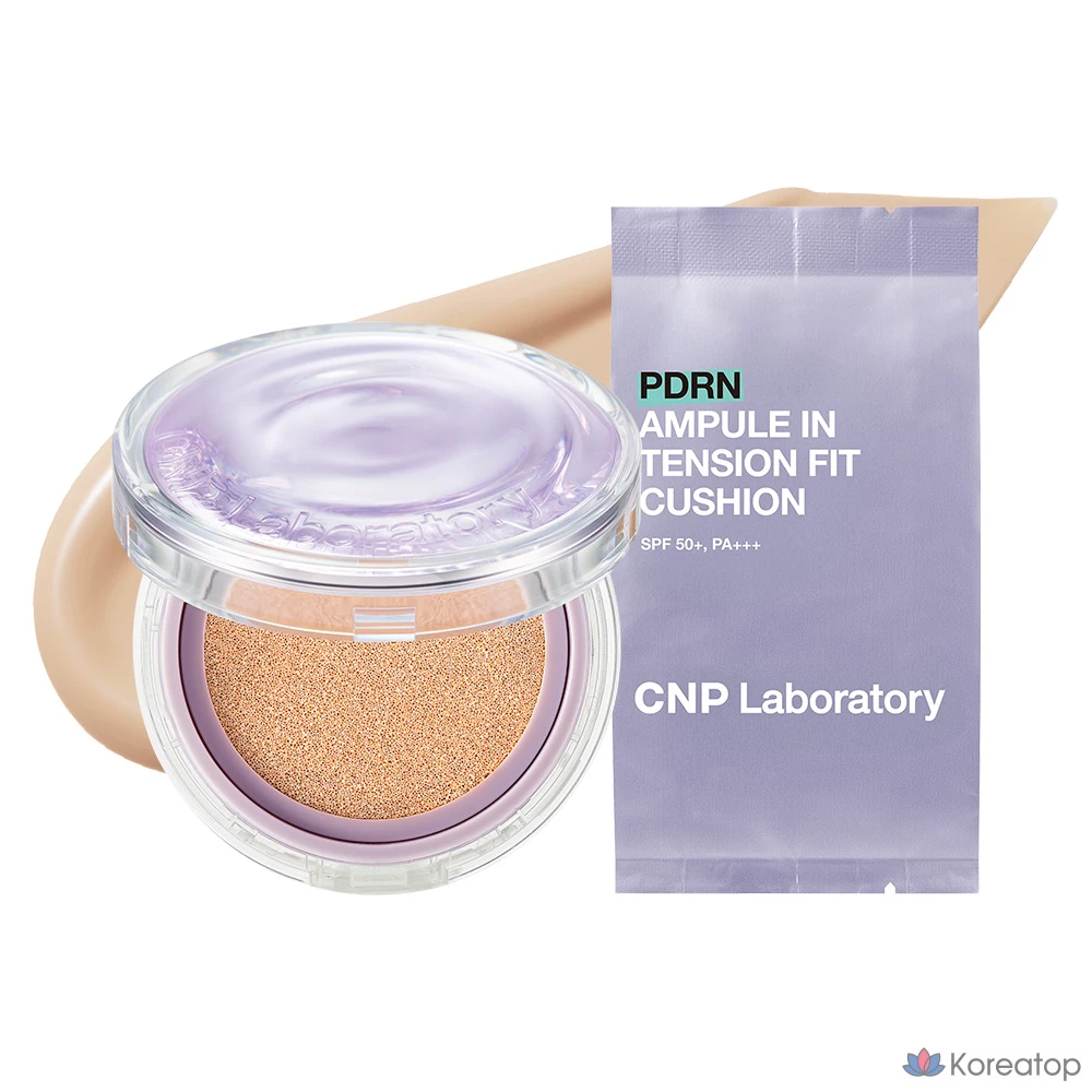 CNP Cha &amp; Park PDRN Ампула Intension Fit Cushion 15 г + сменный блок 15 г, 1 шт., № 21, светло-бежевый