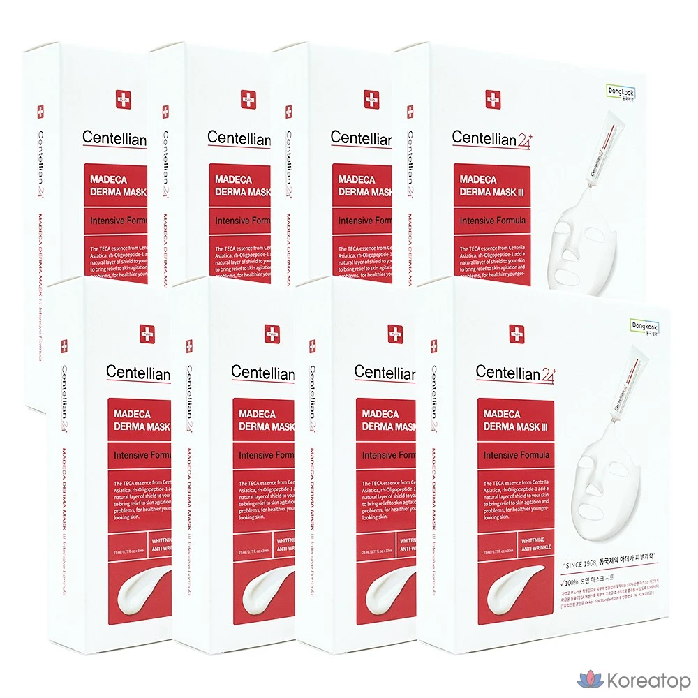 Набор из 3 интенсивных дермальных масок Dongkook Pharmaceutical Madeca, 10 штук, 8 штук.