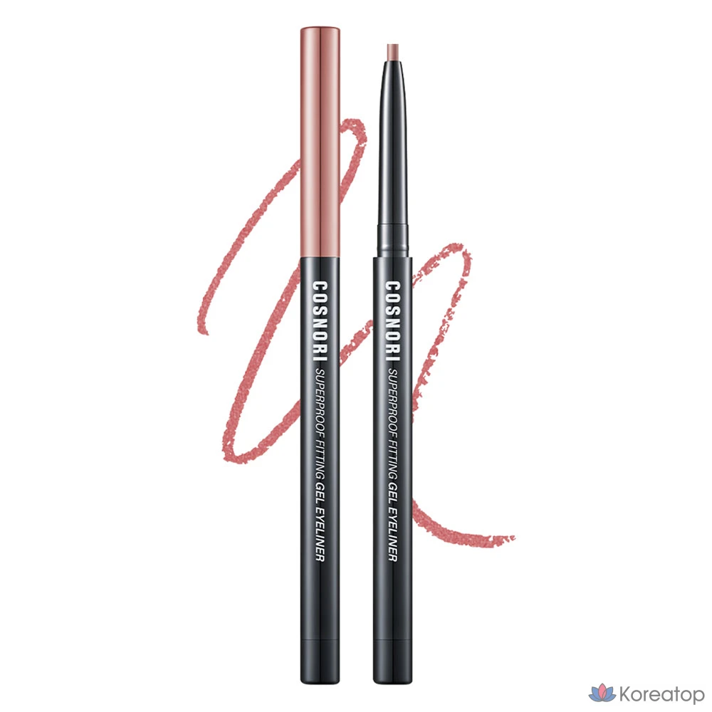 Гелевый карандаш для подводки глаз Cosnori Superproof Fitting Gel Eyeliner Pencil, 0.13 г, оттенок Mute Rose, 1 шт.