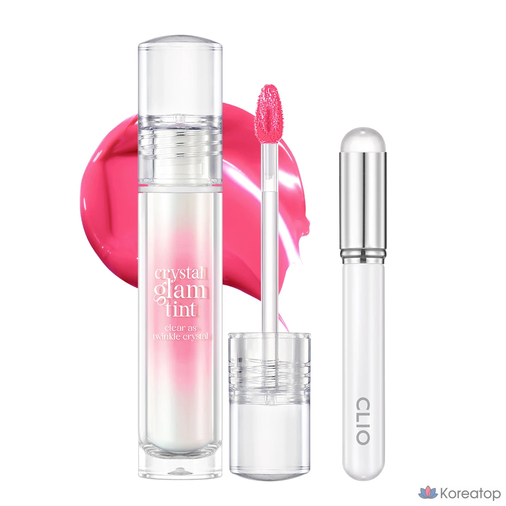 Clio Crystal Glam Tint, кисточка для губ, 1 шт., 014 Heart Pink Diamond