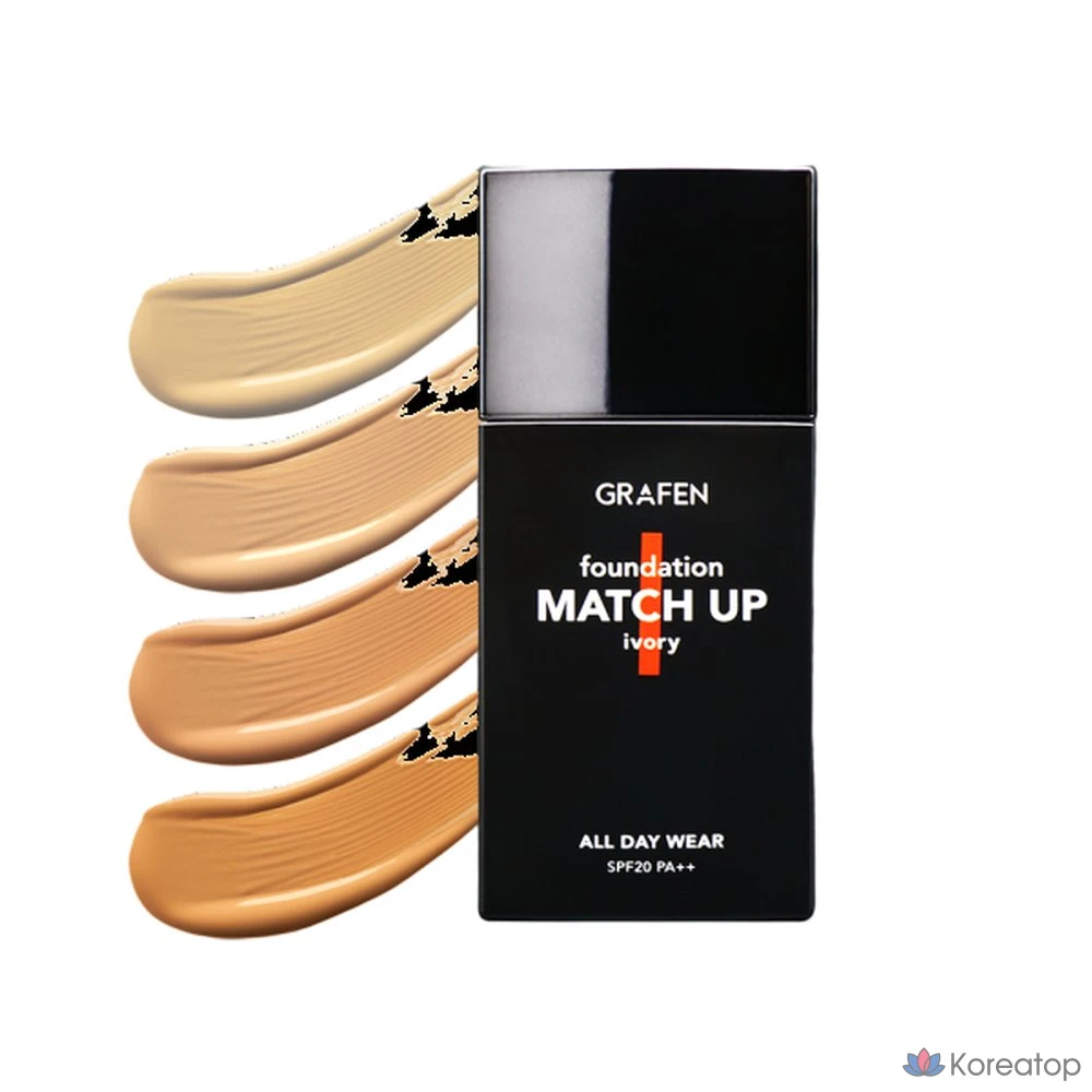 Тональный крем GRAFEN Match Up, 40 мл, цвет слоновой кости (светлый оттенок), 1 шт.