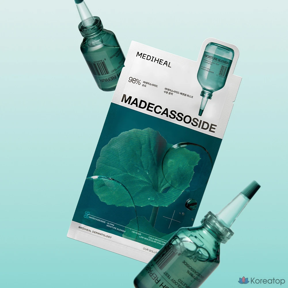 Тканевая маска для лица MEDIHEAL Madecassoside Essential Mask Trace Repair, 20 шт., фото 4