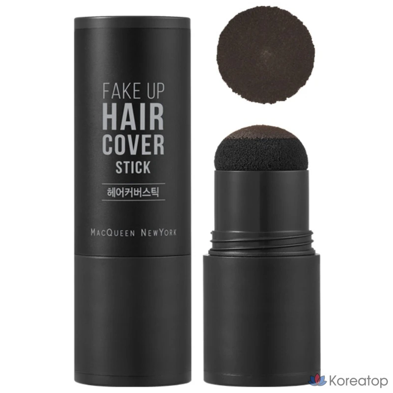 Накладные пряди для волос Mqny New York Fake Up Hair Cover Stick, 2,5 г, натуральный черный, 1 шт.