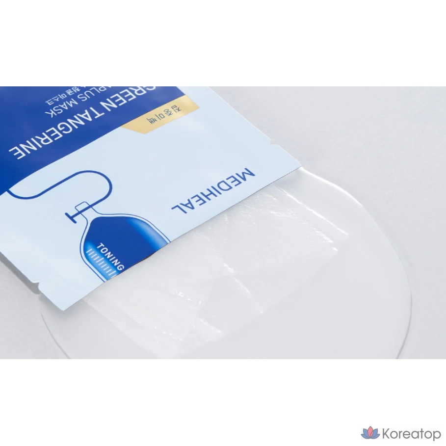 Маска для лица Mediheal Derma Plus Green Tangerine, 1 упаковка, 10 штук