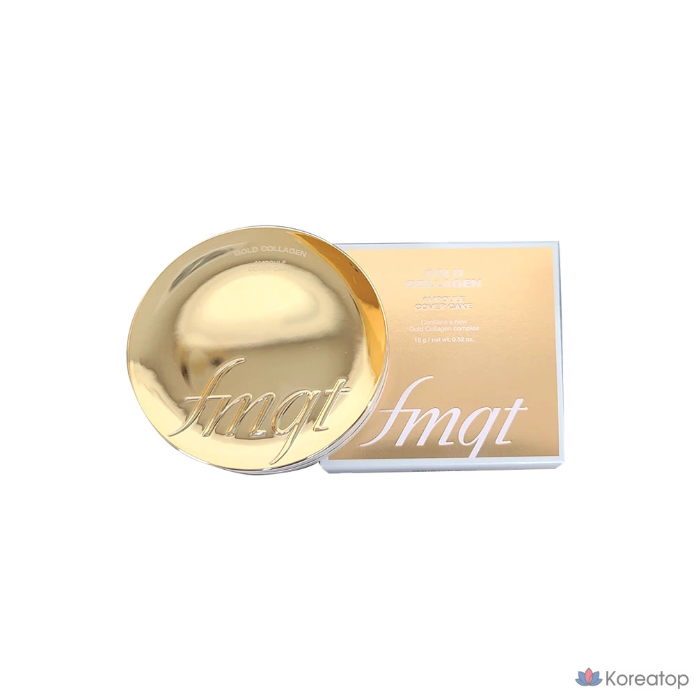 Крем-маска для лица The Face Shop FMGT Gold Collagen Ampoule Cover Cake, № 201, абрикосово-бежевый, 1 шт.