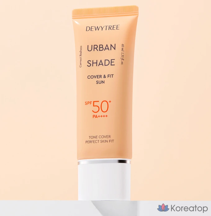 Набор Dewytree Urban Shade Cover & Fit Sunscreen SPF50+ PA++++ 40 мл + очищающее молочко 20 мл, 1 шт., фото 2