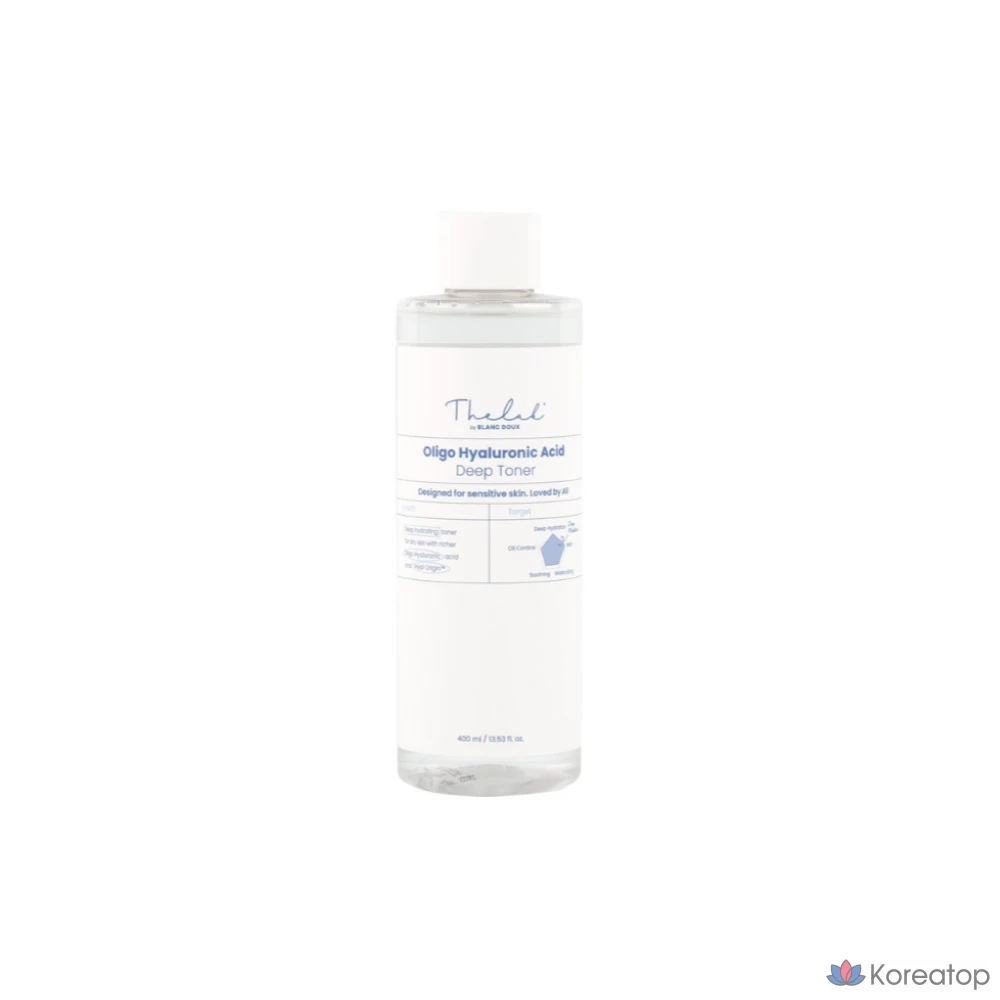 Тонер THE LAB by blanc doux Oligo Hyaluronic Acid Low Molecular Deep Toner, 400 мл, 1 шт.