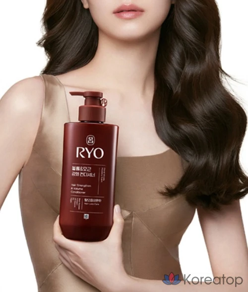 Кондиционер для придания объема и укрепления корней волос Ryo Black Cloud, средство от выпадения волос, аромат древесного мускуса, 480 мл, 1 шт.