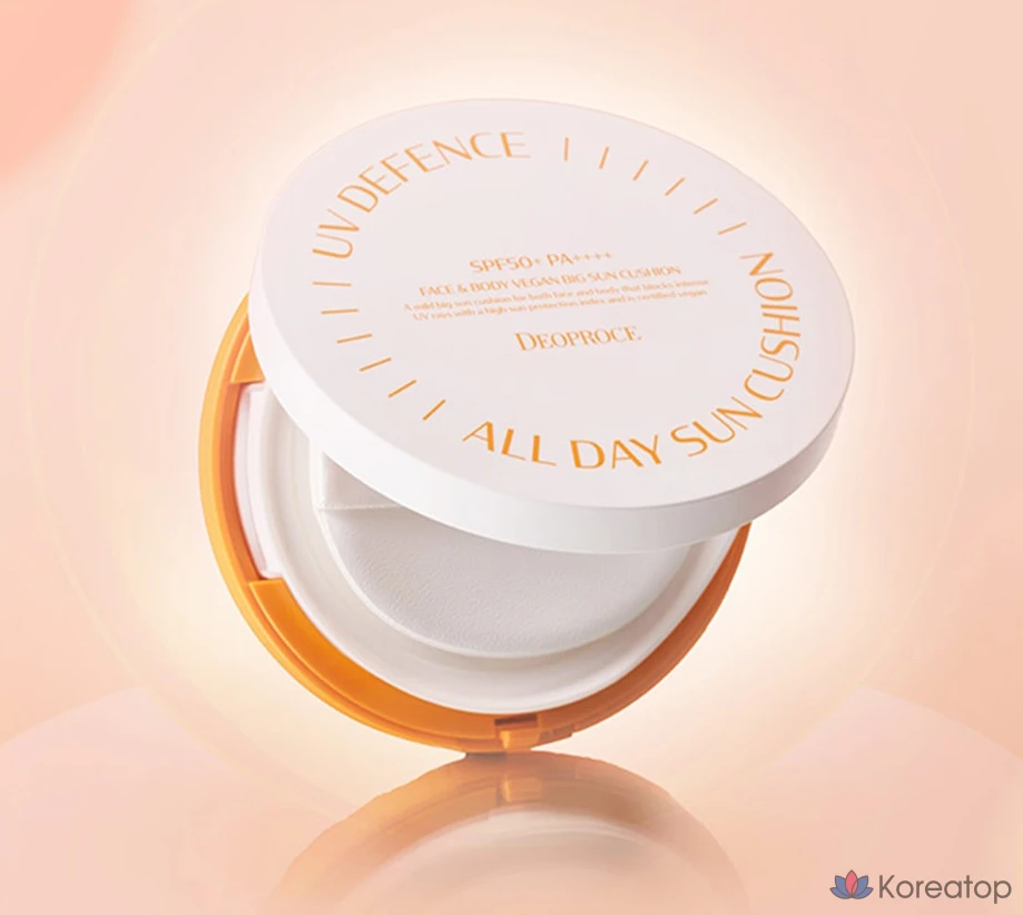 Солнцезащитный крем Deoproce UV Defense All Day Sun Cushion SPF50+ PA++++, 25 г, 1 шт.
