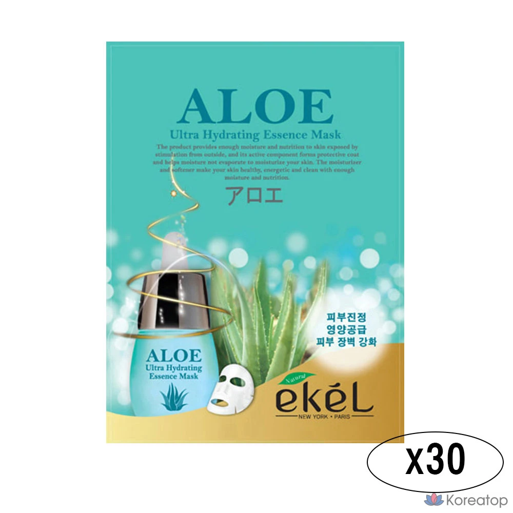 Маска-салфетка Ekel Essence Mask Pack 25 мл с алоэ вера, 3 шт.