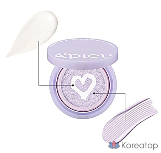 A'Pieu Water Lock Tone-Up Sun Cushion 15 г, лаванда, 1 шт.