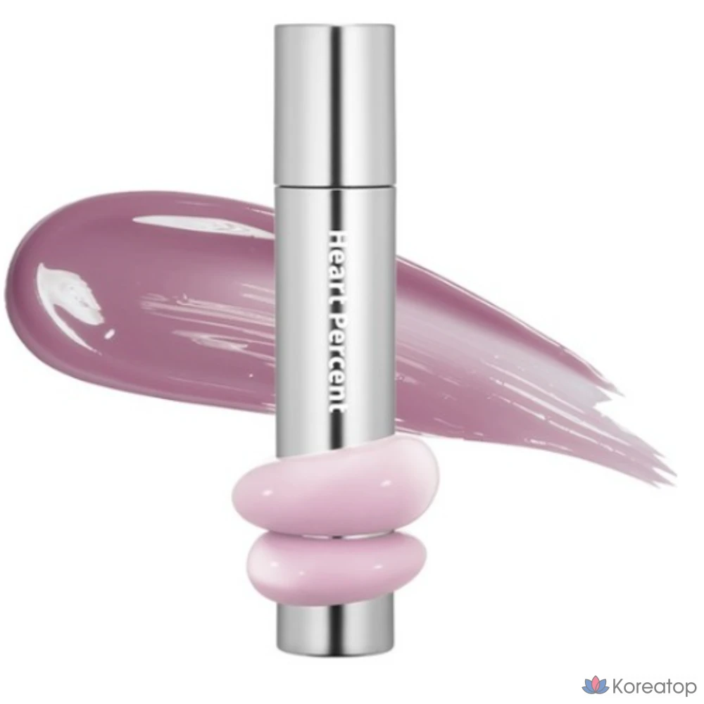 Тинт для губ Heart Percent Dot On Mood One Way Glow, 4 г, 02, бледно-лиловый, 1 шт.