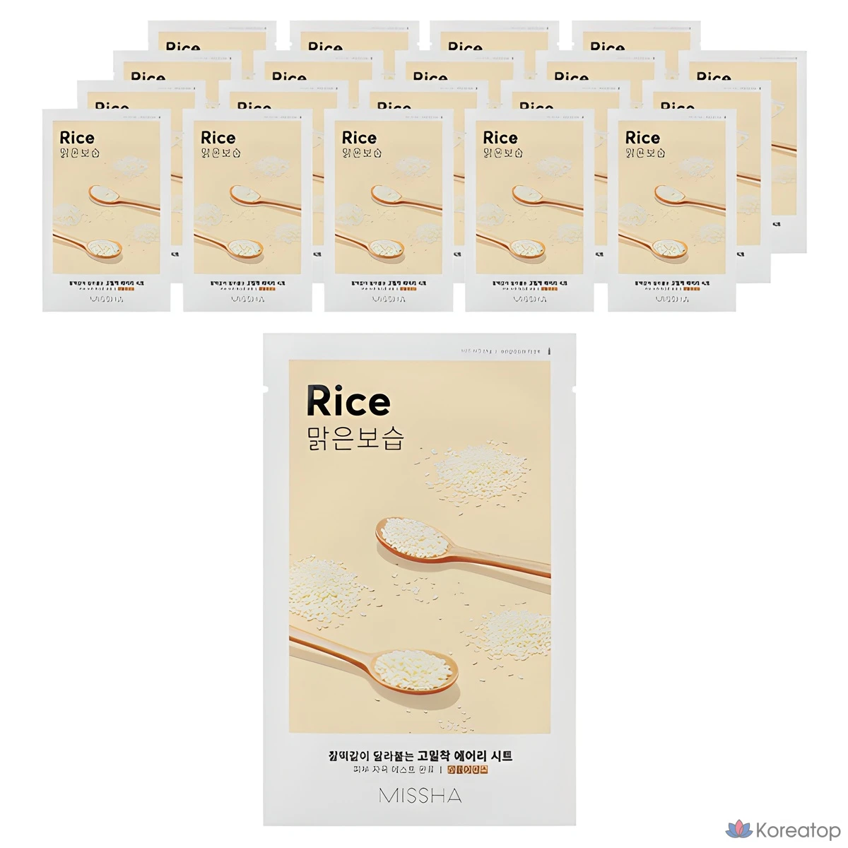 Маска для лица Missha Airy, рисовая, 1 упаковка, 20 штук.