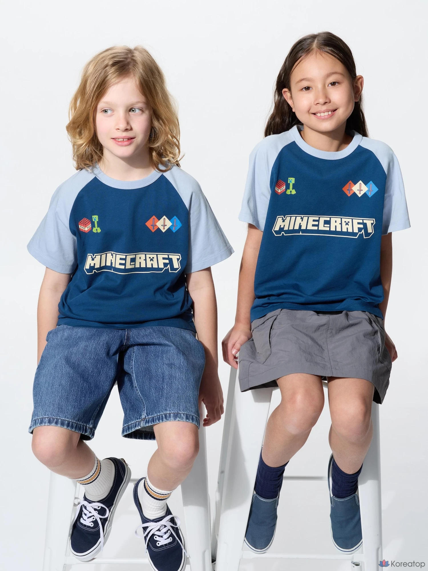 Футболка детская Uniqlo Minecraft UT Graphic T-Shirt