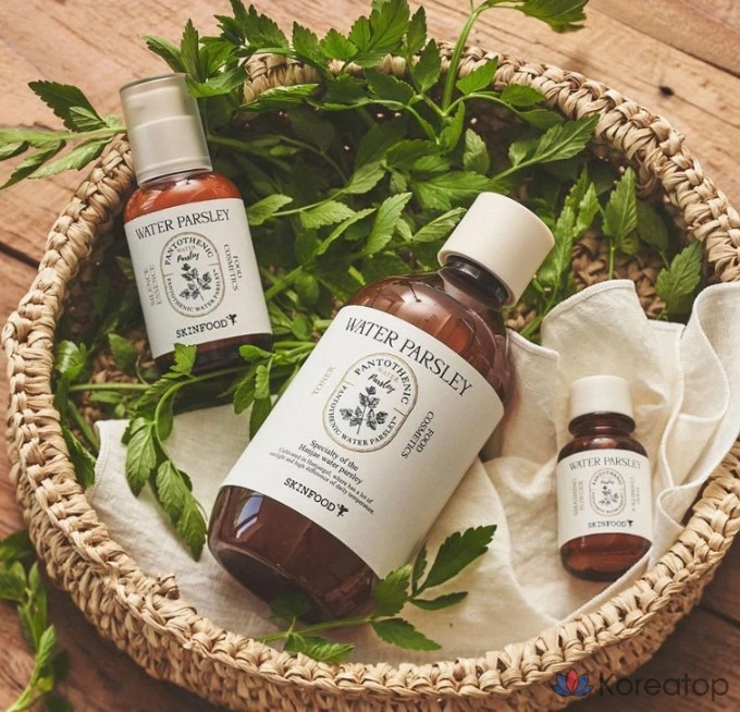 Skinfood Пантотеновая вода, порошок для измельчения петрушки, 15 мл, 1 шт.