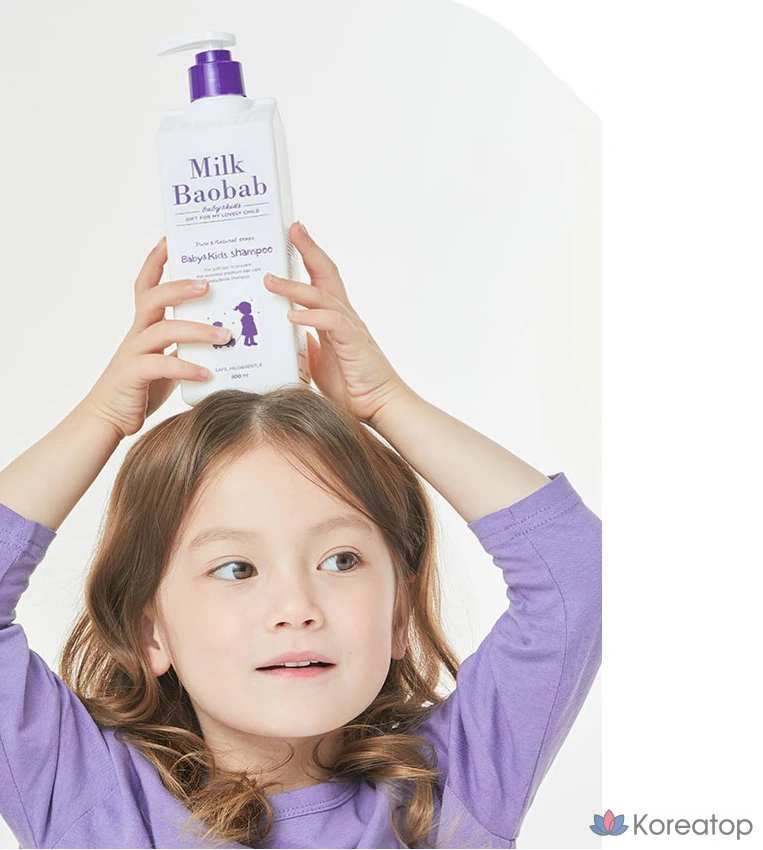 Детский шампунь и гель для мытья Milk Baobab, 500 мл, 1 комплект.