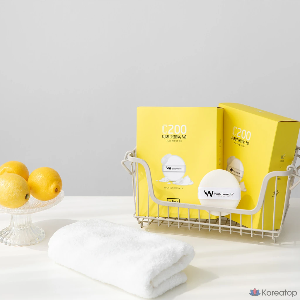 Отшелушивающие подушечки Wish Formula C200 Bubble Peeling Pad, 4 шт., 1 шт., фото 3