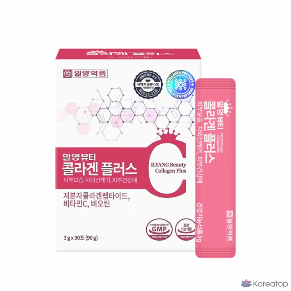 Ilyang Pharmaceutical Il-Yang Beauty Collagen Plus, 3 г x 30 пакетиков, 90 г, 1 упаковка