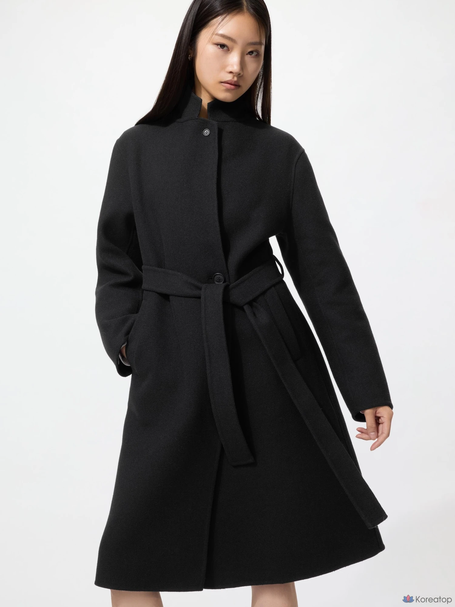 Пальто длинное Uniqlo Double Face Relax