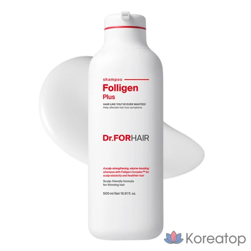 Шампунь Dr. For Hair Foligen Plus, 500 мл, 1 флакон.