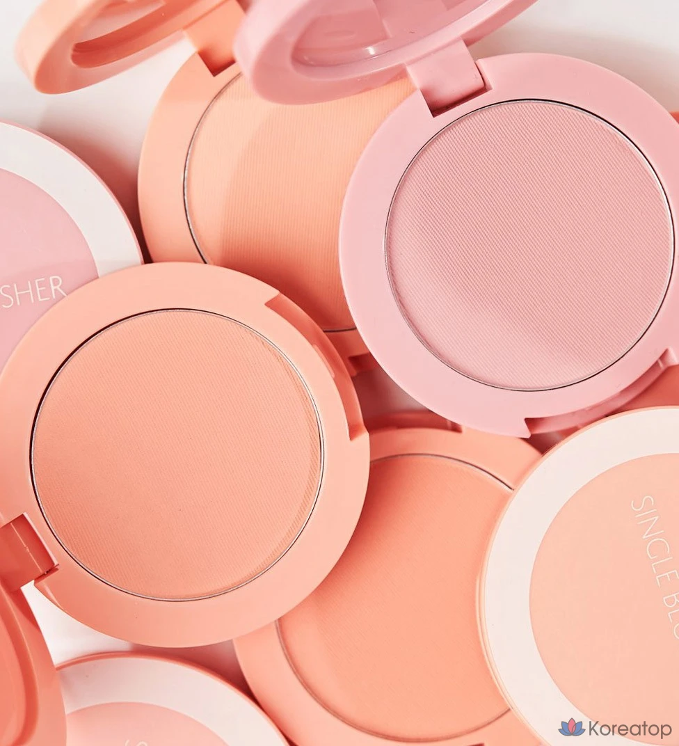 Румяна The Saem Saemmul Single Blusher 5 г, CR07 Манго-Персик, 1 шт., фото 4