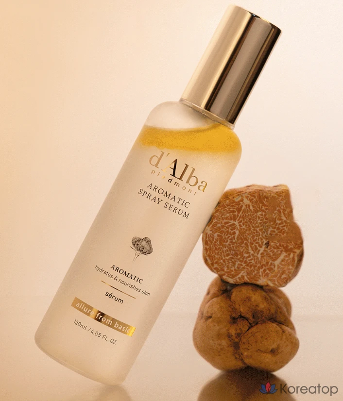 Набор D'alba White Truffle First Aromatic Spray Serum 120 мл x 2 шт. + Mildly Acidic Gel Clean 3 мл x 5 шт., 1 шт.