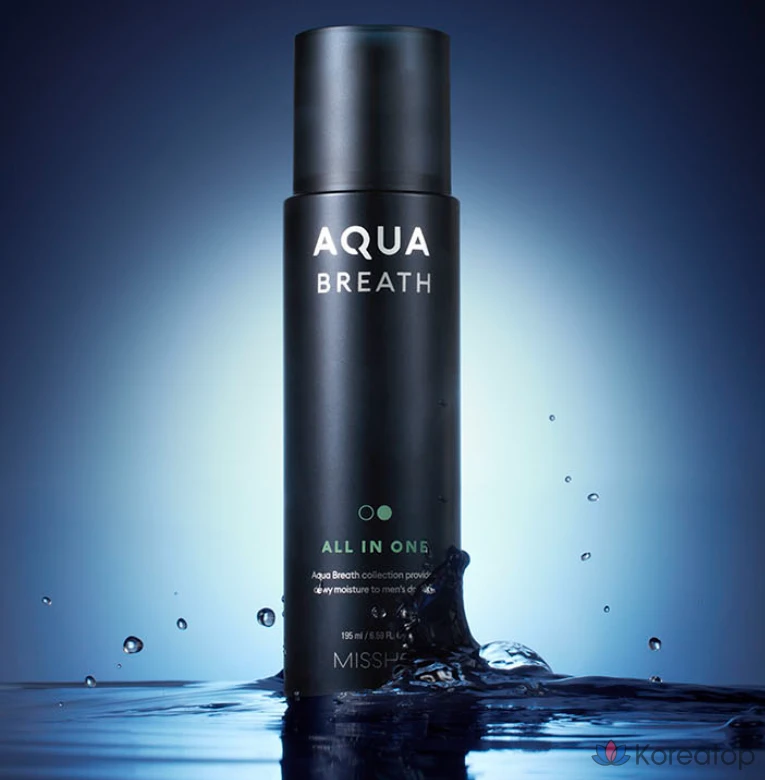 Missha For Men Aqua Breath All-in-One, 195 г, 195 мл, 1 шт., фото 4