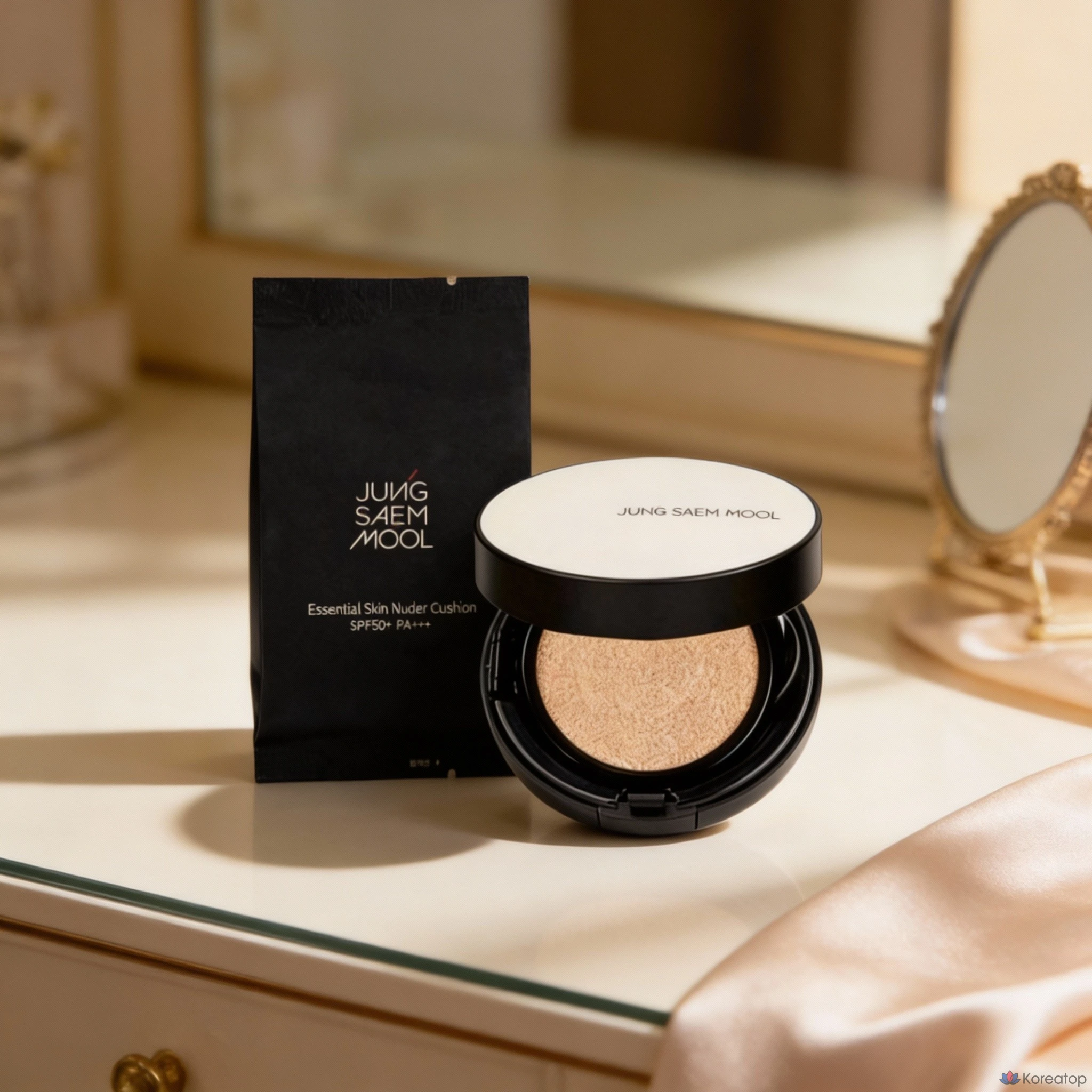 Тональный крем Jeong Saem Mool Essential Skin Nude Cushion, набор Fair Pink, 1 шт.