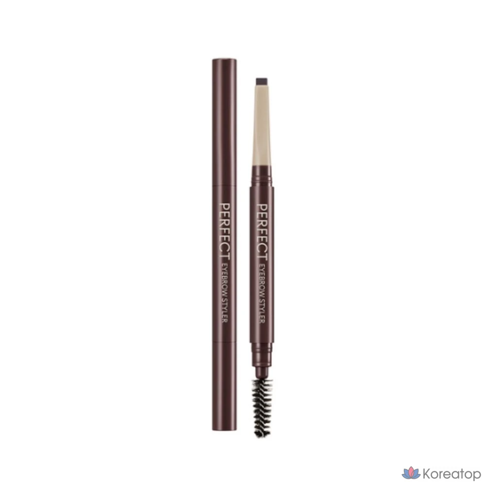 Карандаш для бровей Missha Perfect Styler, красный/коричневый, 1 шт.