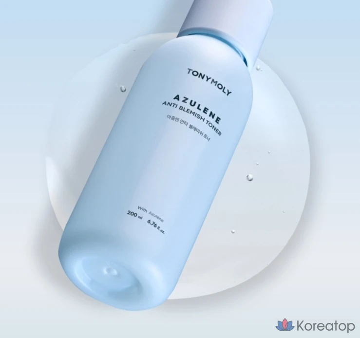 Набор для ухода Tony Moly Azulene Anti-Blemish 2-piece Set (Toner 20 ml + Lotion 20 ml), 3 шт., фото 2