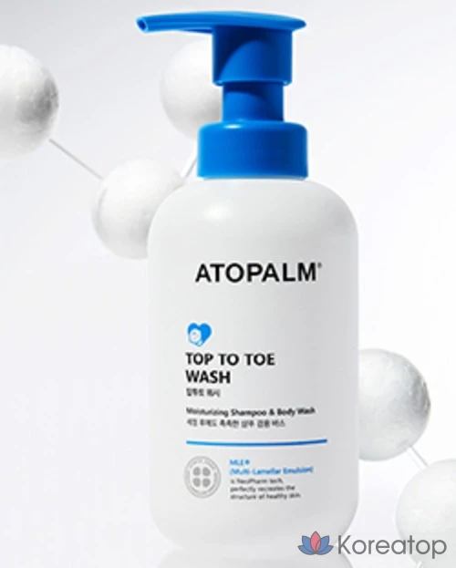 Детское универсальное средство для мытья Atopalm Top to Toe Baby All-in-One Wash 300 мл x 2, 100 мл, 3 набора, фото 5