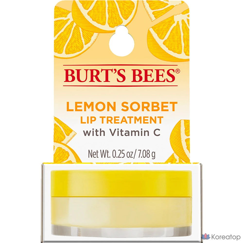 Бальзам для губ Burt's Bees, лимонный сорбет, 7,08 г, 1 шт.