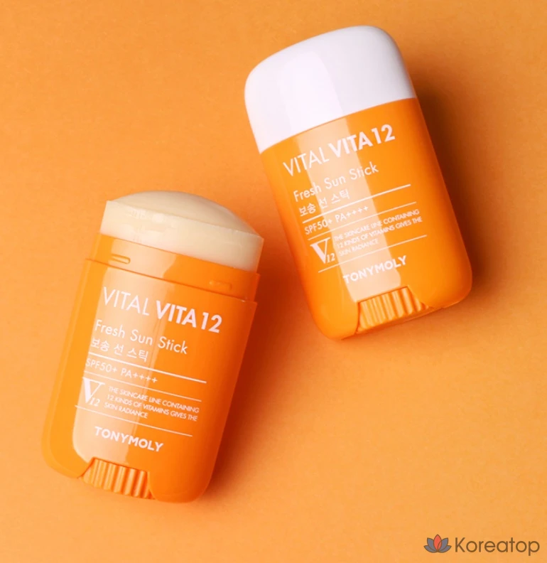 Солнцезащитный стик Tony Moly Vital Vita 12 Soft Sun Stick SPF50+ PA++++, 22 г, 1 шт.