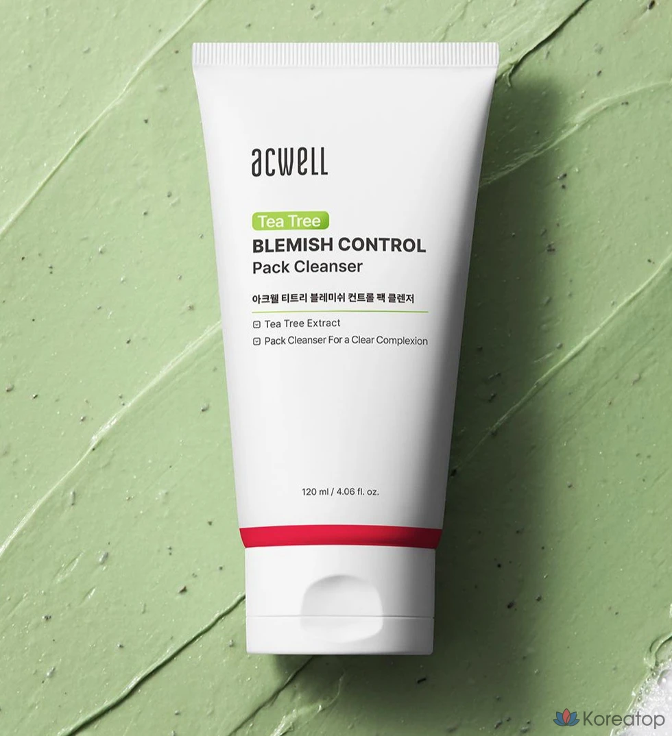 Очищающая маска для лица Acwell Tea Tree Blemish Control Pack, 120 мл, 1 шт., 1 упаковка.
