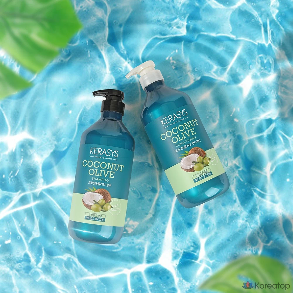 Шампунь KeraSys Real Nature Coconut Olive, 800 мл, 1 шт.