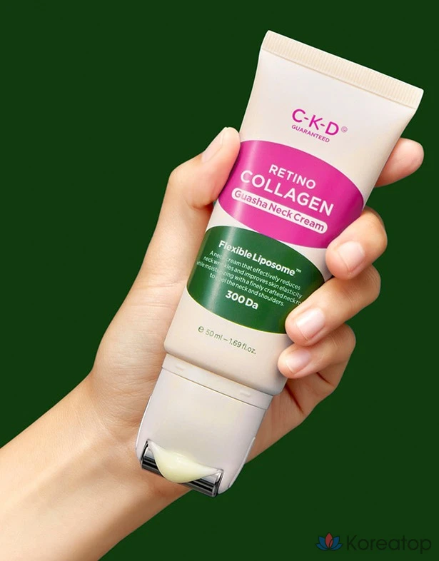 CKD Chong Kun Dang Health Retino Collagen Low Molecular Weight 300 Guasha Neck Wrinkle Cream Refill, 50ml, 1 ea.