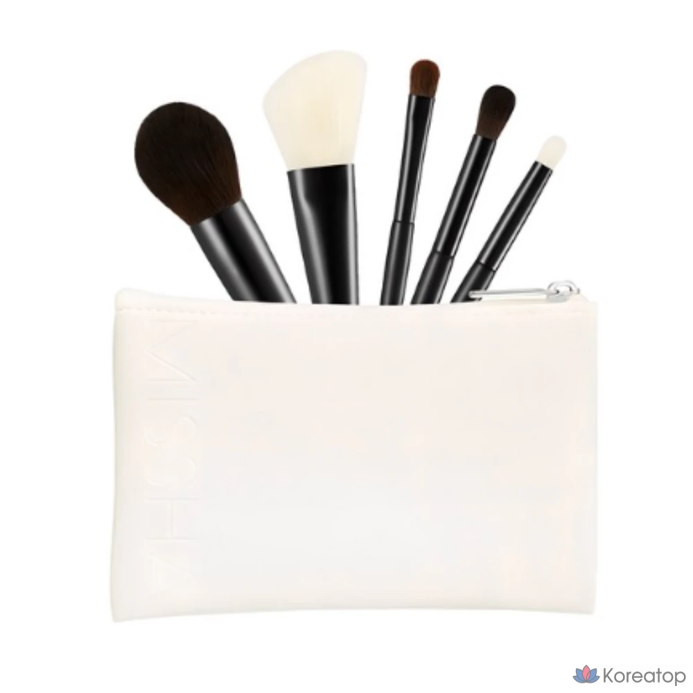 Набор мини-кистей Missha Artistool To Go, 5 подобранных цветов, 1 шт.