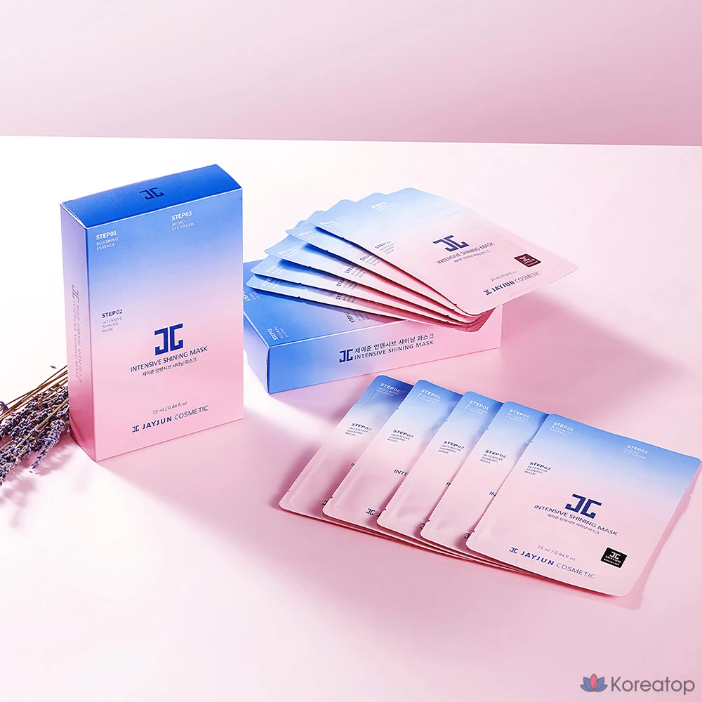 Набор интенсивных сияющих масок для лица Jayjun, 10 штук, 1 упаковка.