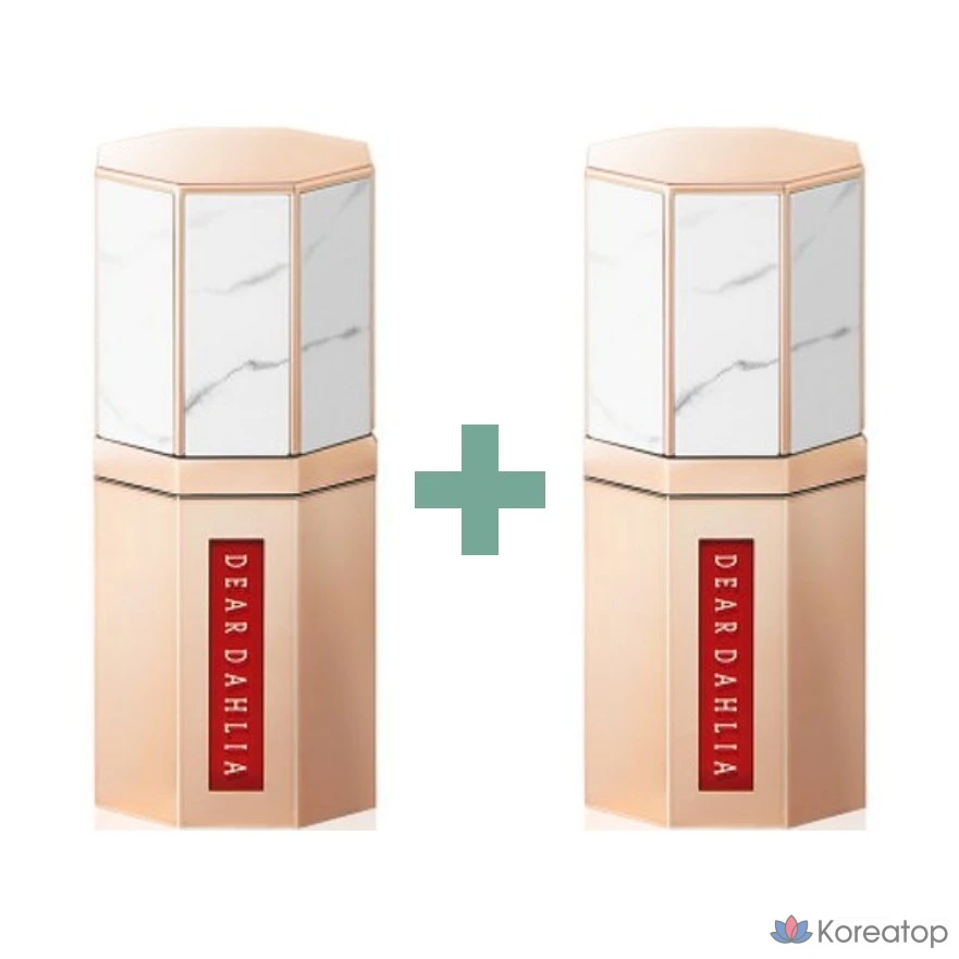 Тинт для губ Dear Dahlia Paradise Dream Velvet Lip Mousse, оттенок Cranberry, 6.5 мл, 2 шт.